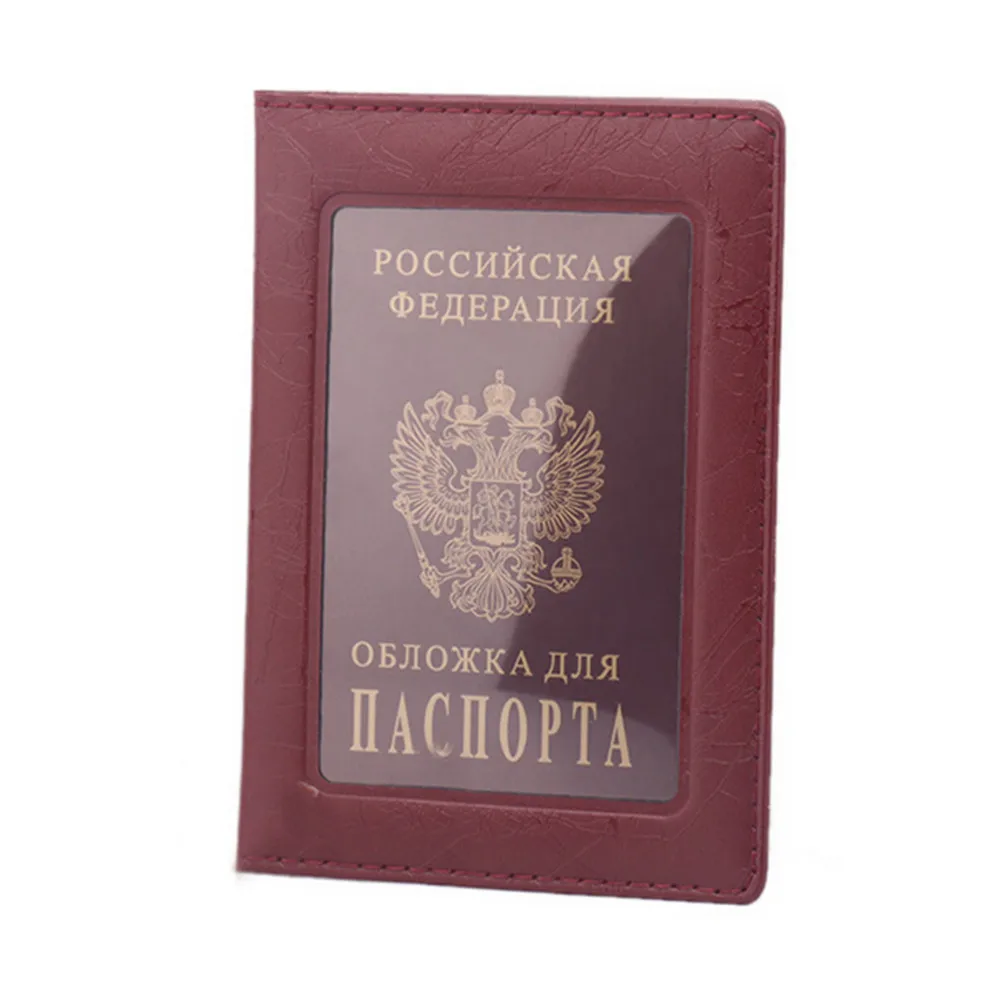 Прозрачный чехол с отделением для карт, ID, Note, Прозрачная Обложка для паспорта России, для путешествий, сумки для паспорта, деловой чехол