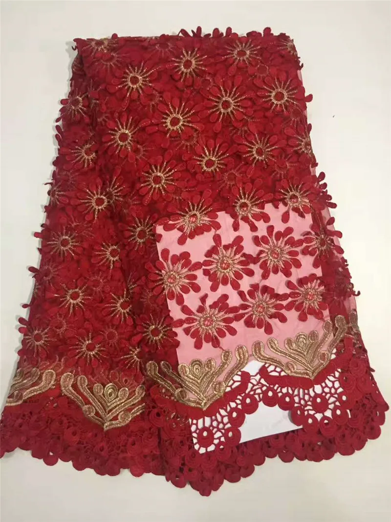 Latest embroidery nigerian lace fabric swiss for 2017 african dress white fabrics partiesDP10 | Дом и сад