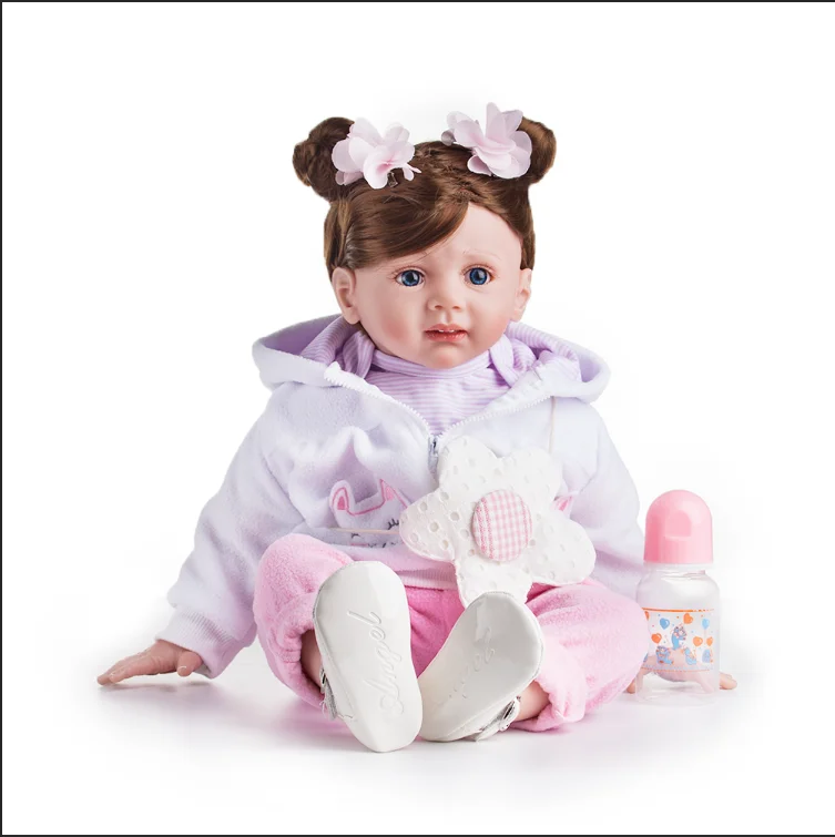 60 см 24 &quotReborn Baby Doll куклы реалистичные из мягкого силикона настоящие мягкие