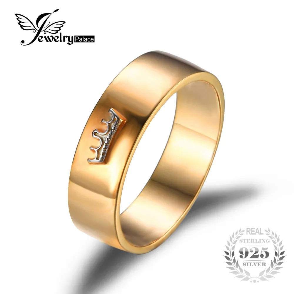 JewelryPalace Корона Юбилей кольцо 925 пробы серебро 18 К розового золота ювелирные