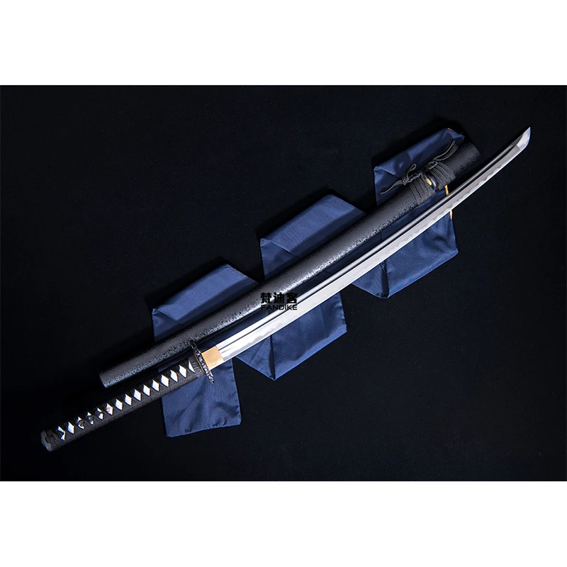 

Tsuba Carbon Steel Japanese Katana Samurai Sword Sharp Can Cut Tree High 1060 Carbon Steel Dragon Skating knife real katana swor