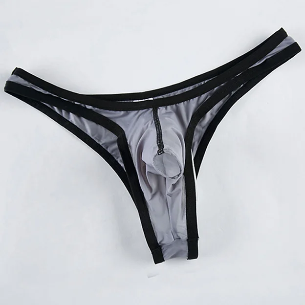 Сумасшедшее Гей Нижнее белье стринги в форме слона мужские шелковые сексуальные