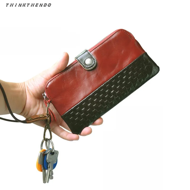 THINKTHENDO Винтажный Мужской Женский кожаный металлический автомобильный брелок