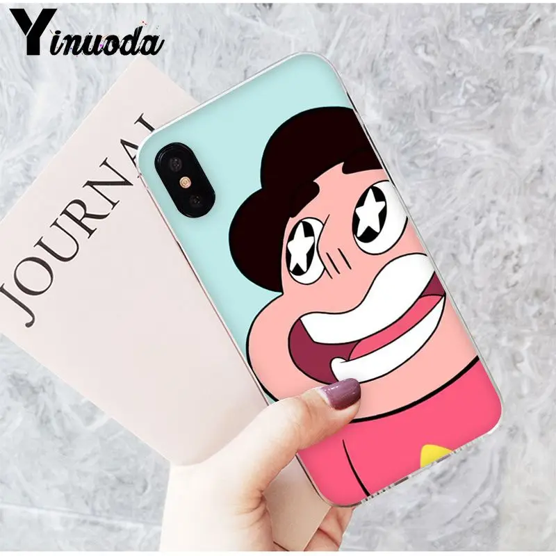 Yinuoda мультфильм Стивен Вселенная новинка чехлы для телефона чехол iPhone 5 5Sx 6 7 7plus 8