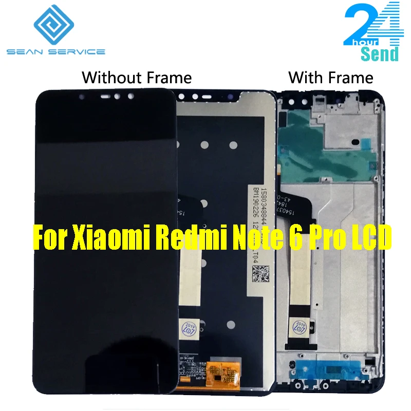 AAA+ для Xiaomi Redmi Note 6 Pro, ЖК-дисплей, сенсорный экран в сборе, ЖК-дигитайзер, запчасти для сенсорного экрана+ 10 точек касания, глобальная версия