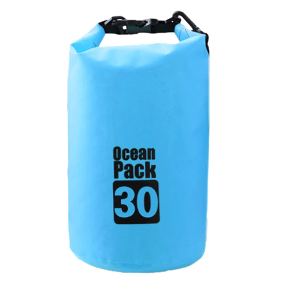 30L Горячая Распродажа 2L-30L водонепроницаемые сумки для хранения сухих мешков сумка для каноэ каяк Рафтинг Спорт на открытом воздухе плавательные сумки дорожный набор рюкзак - Цвет: 30L