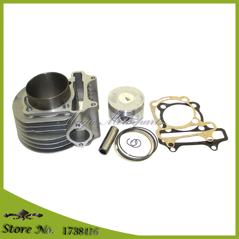 180cc цилиндр 61 мм большой диаметр комплект для GY6 125cc 150cc 1P52QMI 1P57QMJ двигатель Скутер