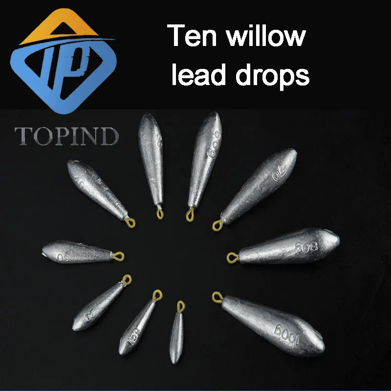 15 шт. привести падение выстрел Рыбная ловля веса грузила несколько размеров