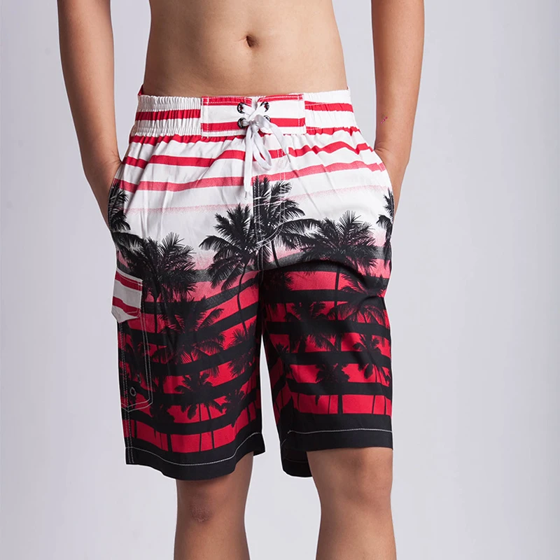 Шорты пляжные мужские с подкладкой быстросохнущие Короткие штаны для плавания - Фото №1