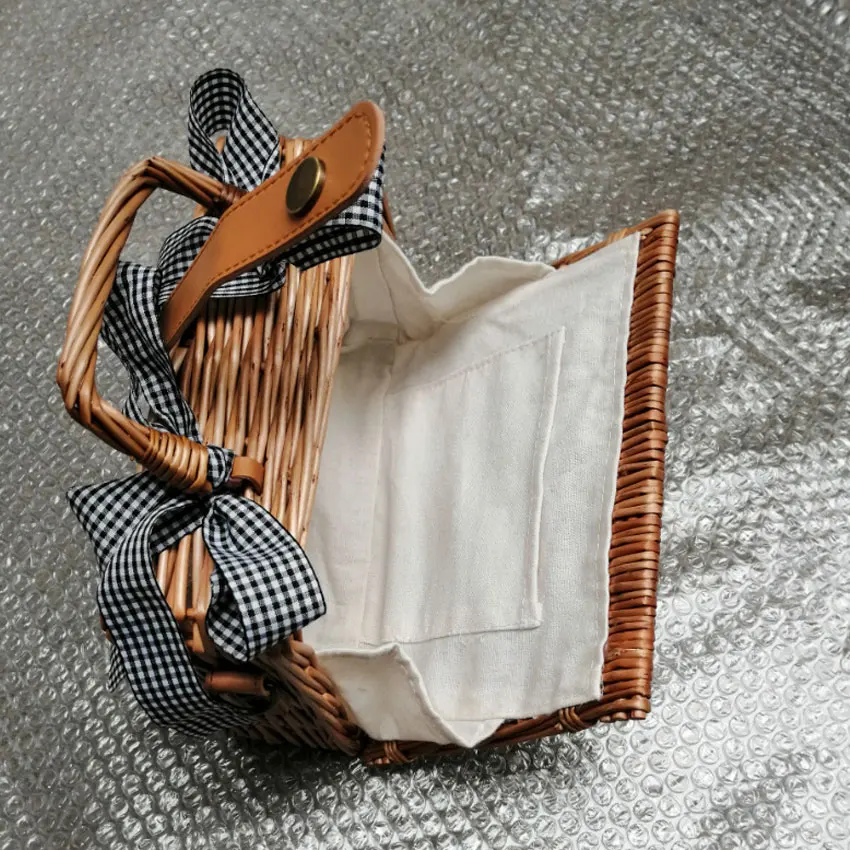 Соломенная Сумка LJT летняя ручная маленькая квадратная пляжная сумка