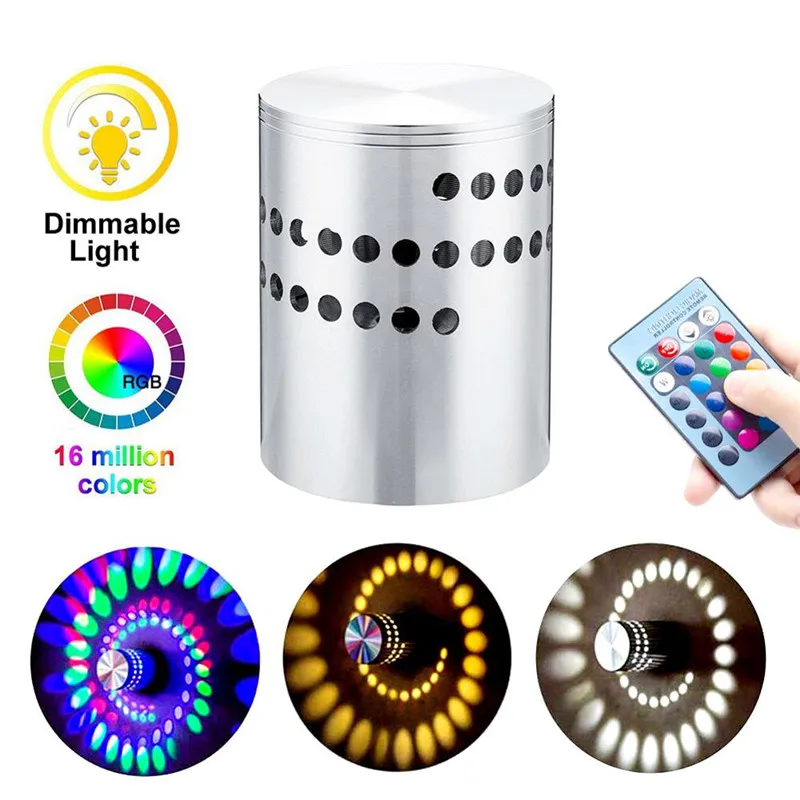 Настенный светильник светодиодный 7 цветов 3 Вт Rgb|Комнатные настенные LED -лампы| |