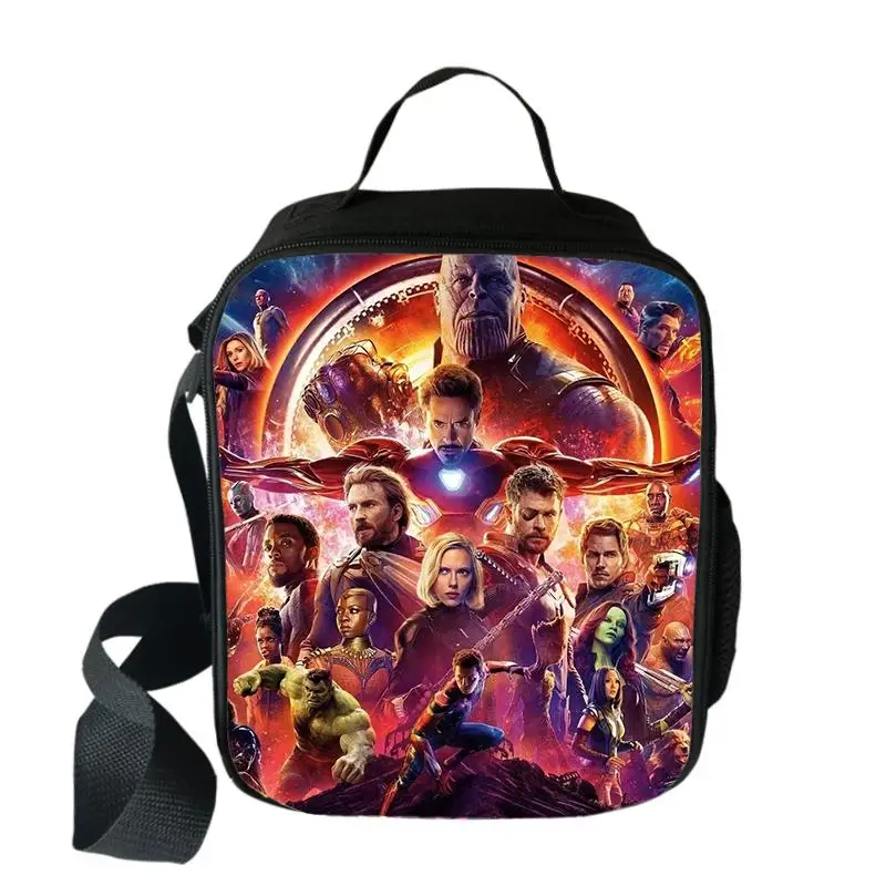 006 Супер герой Тор Халк сумка-холодильник ланч-мешок мультфильм девушки портативный тепловой еды пикника Сумки для школы детей мальчиков коробка Tote - Цвет: 006
