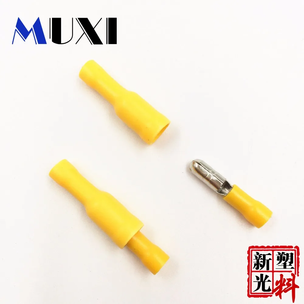 Ходовой товар 50 шт. желтый Штекерный гнездовой соединитель изолирующие