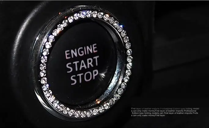 Автомобильный двигатель старт стоп кнопка Крышка Накладка для Mercedes Benz C Class W205 W204