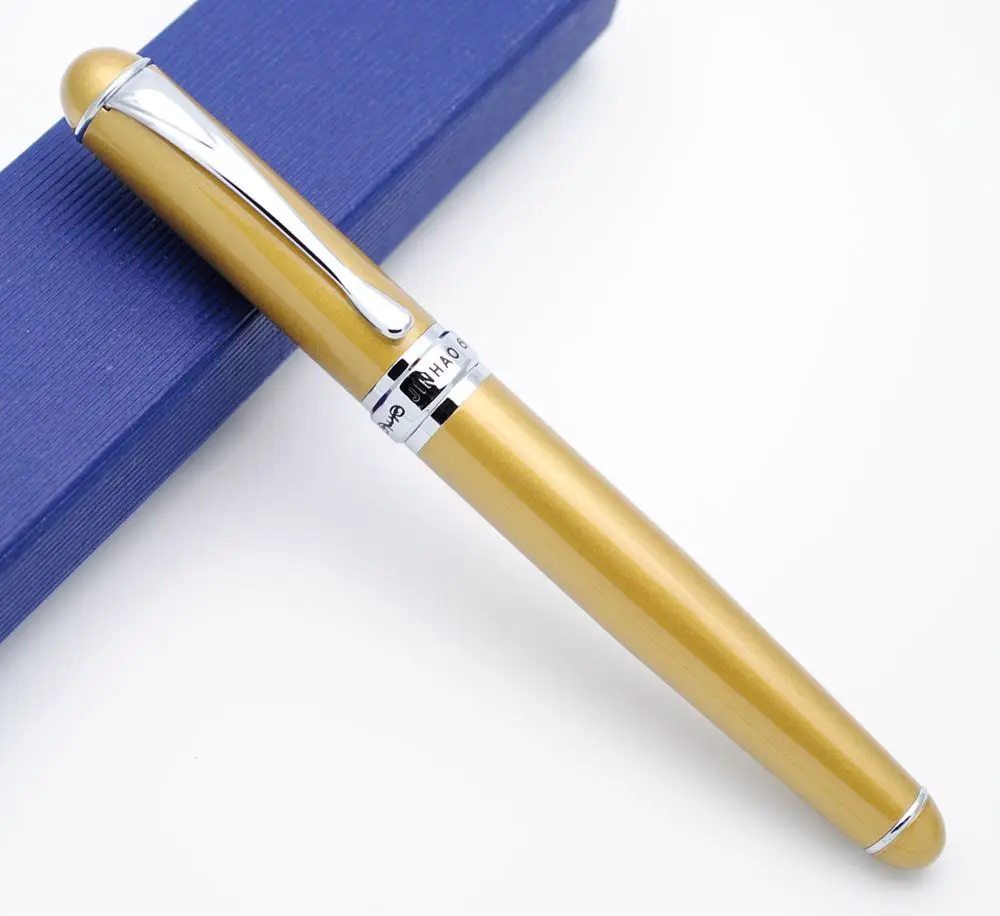 Gold JINHAO X750 авторучка M перо Фирменная Новинка - Цвет: Gold