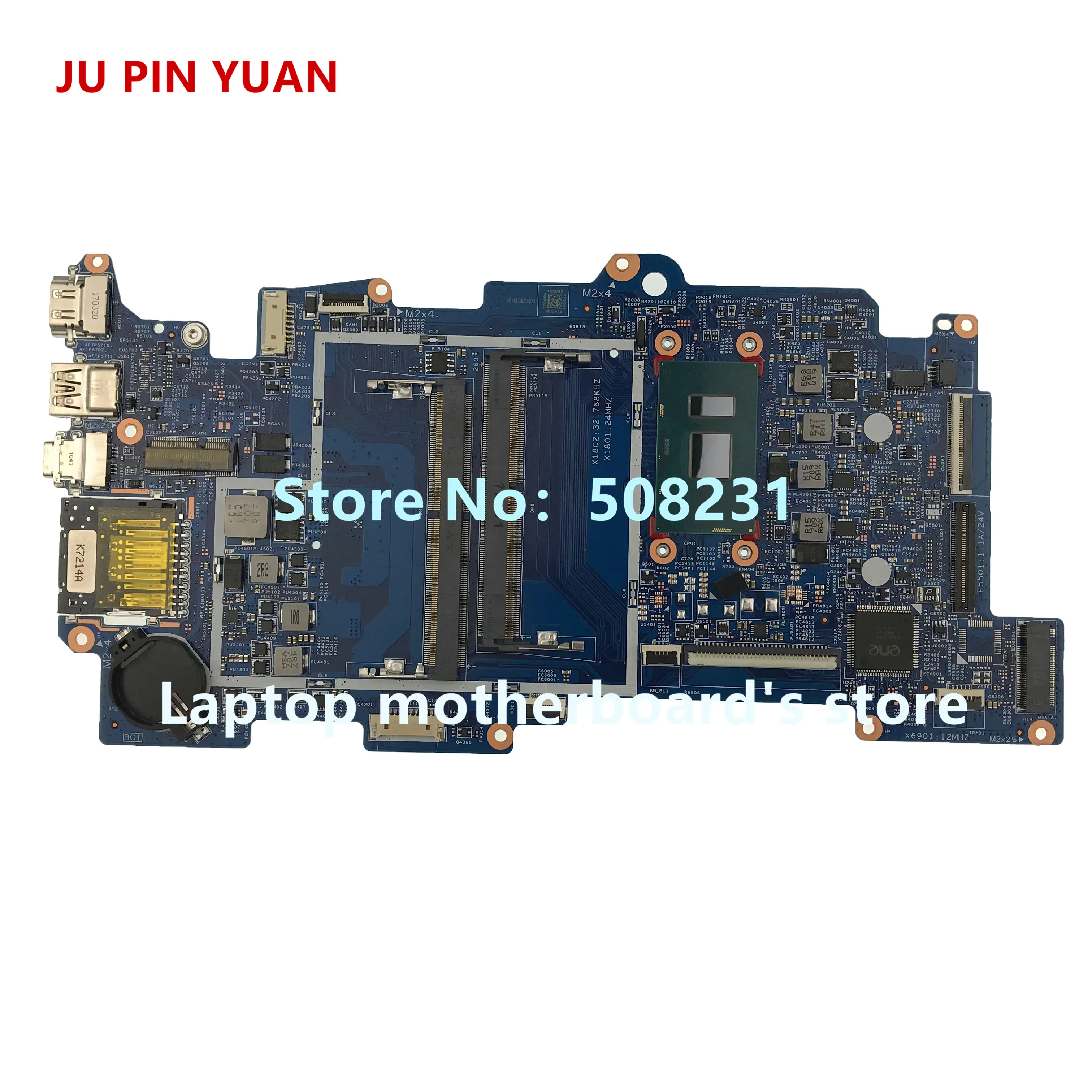 JU PIN Юань 601-903241 448.08J04.0011 для hp Pavilion x360 Кабриолет 13-u Материнская плата ноутбука PentN3710 полностью протестирована