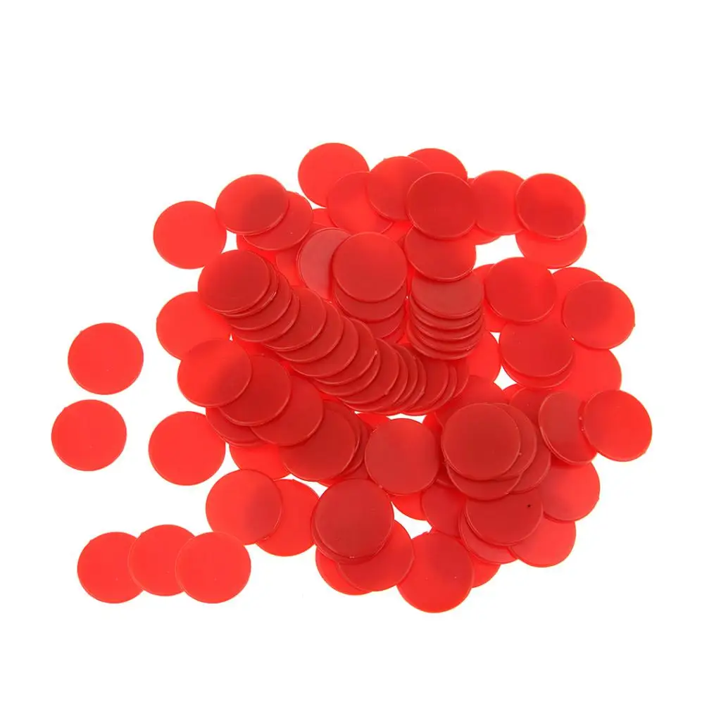 200 шт красный + желтый непрозрачные настольные игры счетчики Tiddly winks цифры