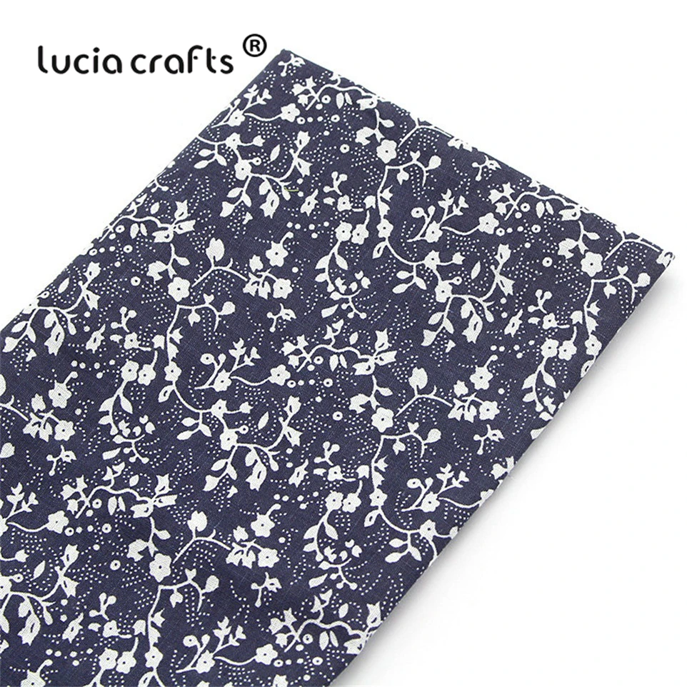 Lucia crafts, 7 шт./лот, 25*25 см, хлопковая ткань с принтом для рукоделия, куклы, ручная работа, шитье, Лоскутная Ткань, текстиль, ткань H0913
