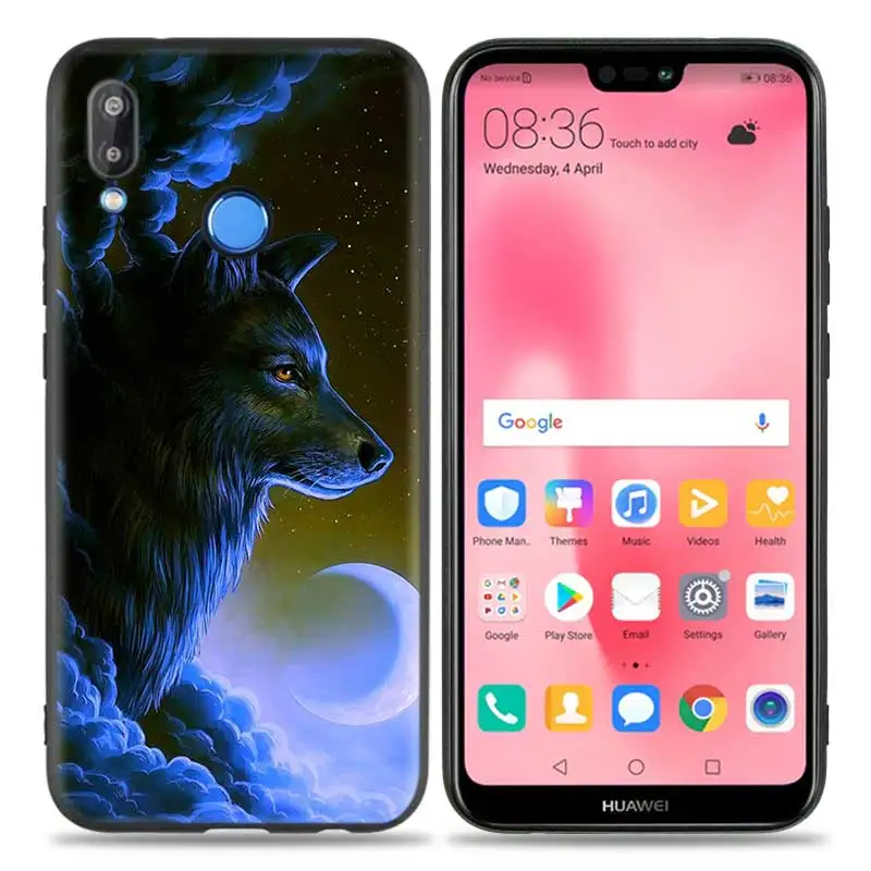 Силиконовый чехол для huawei P20 P10 P9 P8 Lite Pro P Smart+ Nova 3i 3E чехол для телефона s волк Дракон животные - Цвет: A006