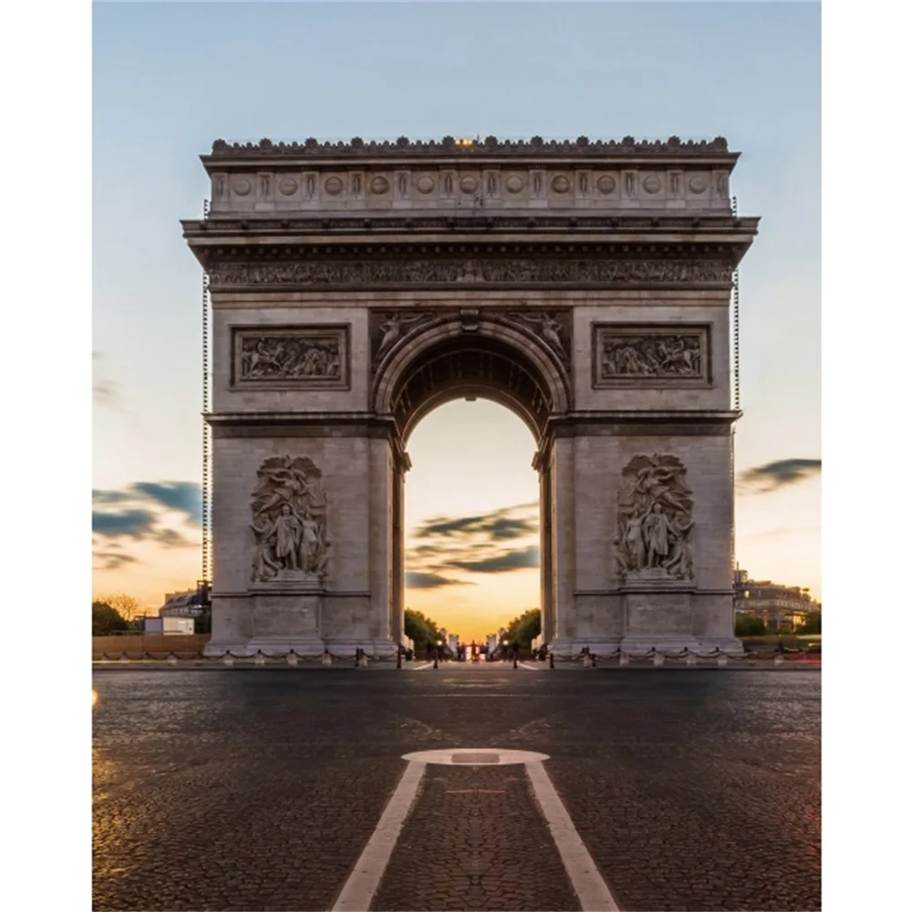 

Laeacco Canvas Calligraphy Painting Arc de Triomphe Paris Posters and Prints Wall Artwork Pictures Living Room Home Decoration