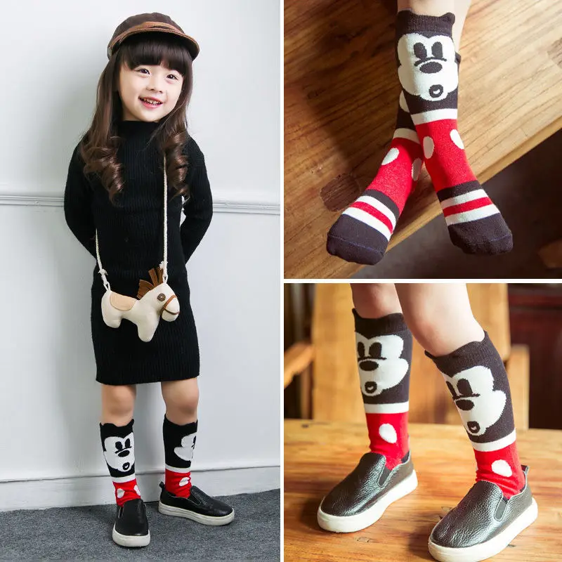 2 шт. детские рождественские гетры с забавными мышками для маленьких девочек леггинсы для малышей 0-6 лет