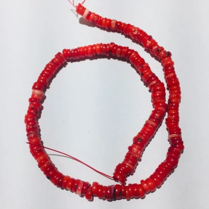 JYX оптовая продажа 5 8 мм нерегулярные красные цветные морские бамбуковые