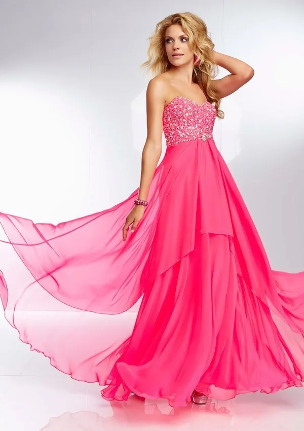 New Sexy Sweetheart Beaded Sequin Party Dresses for Juniors Prom Long 2014 Custom Made | Свадьбы и торжества