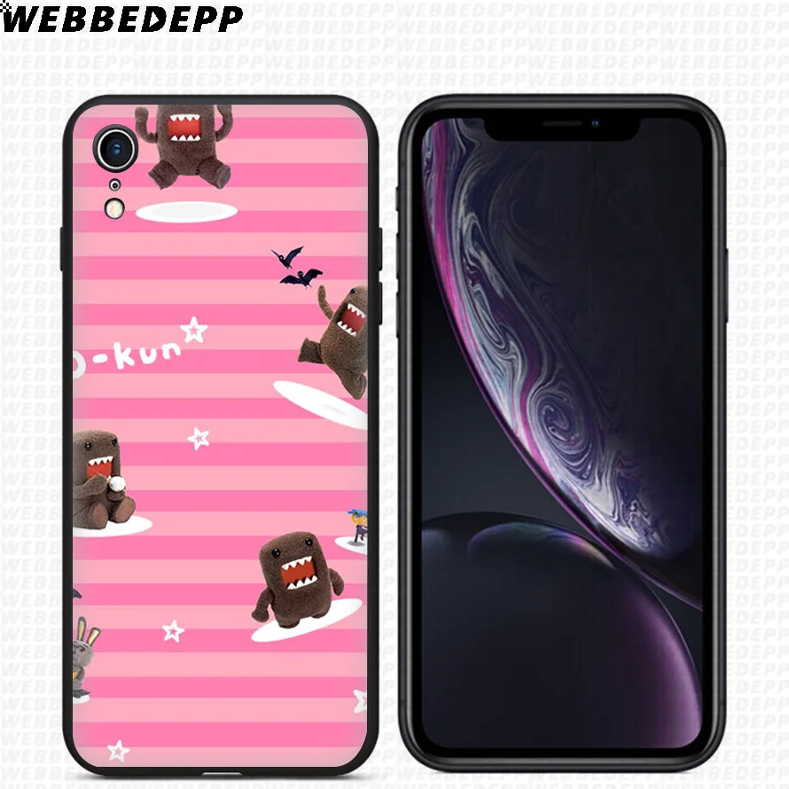 WEBBEDEPP простой Domo Kun аниме Мягкий силиконовый чехол для iPhone 11 Pro Xr Xs Max X или 10 8 7 6 6S Plus