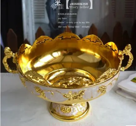 Fashion quality alloy luxury fashion home ktv fruit plate decoration candy dish European style storage tray SG017 | Дом и сад