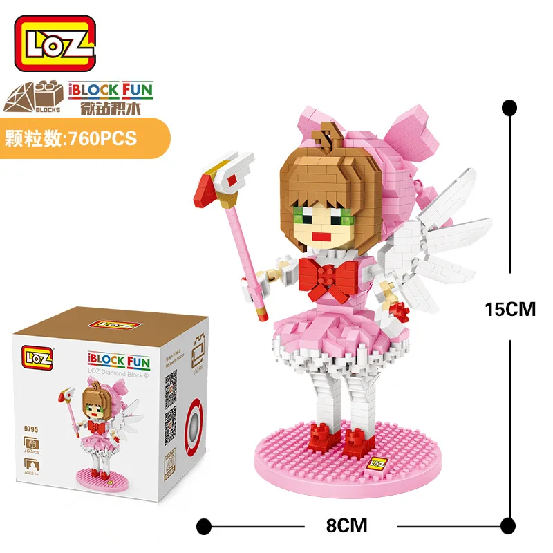 LOZ супер герой аниме Алмазный Блок пластиковые милые строительные блоки игрушки