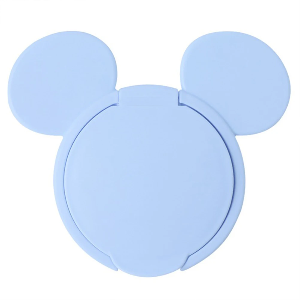 Blue Mickey Лидер продаж милые многоразовые флип крепление крышкой для мокрой Бумага коробка ткани милый младенческой детские влажные салфетки крышка влажные салфетки охватывает - Цвет: Blue Mickey