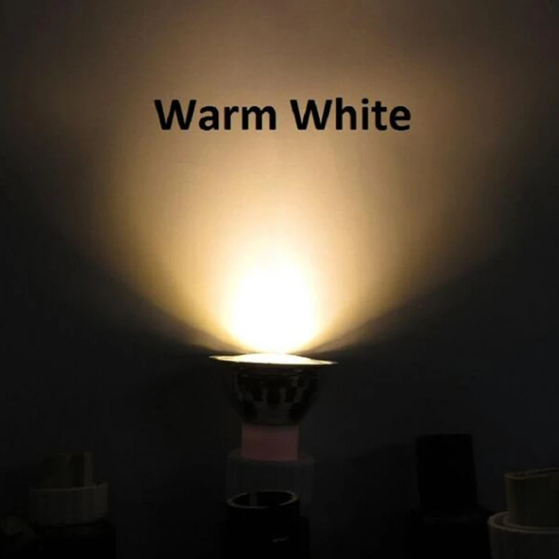 Warm White Высококачественный светодиодный прожектор MR16 12 В COB 5 Вт Супер яркая светодиодная лампа в виде стеклянного сосуда лампочка потолочный светодиодный светильник с подсветкой - Испускаемый цвет: Warm White