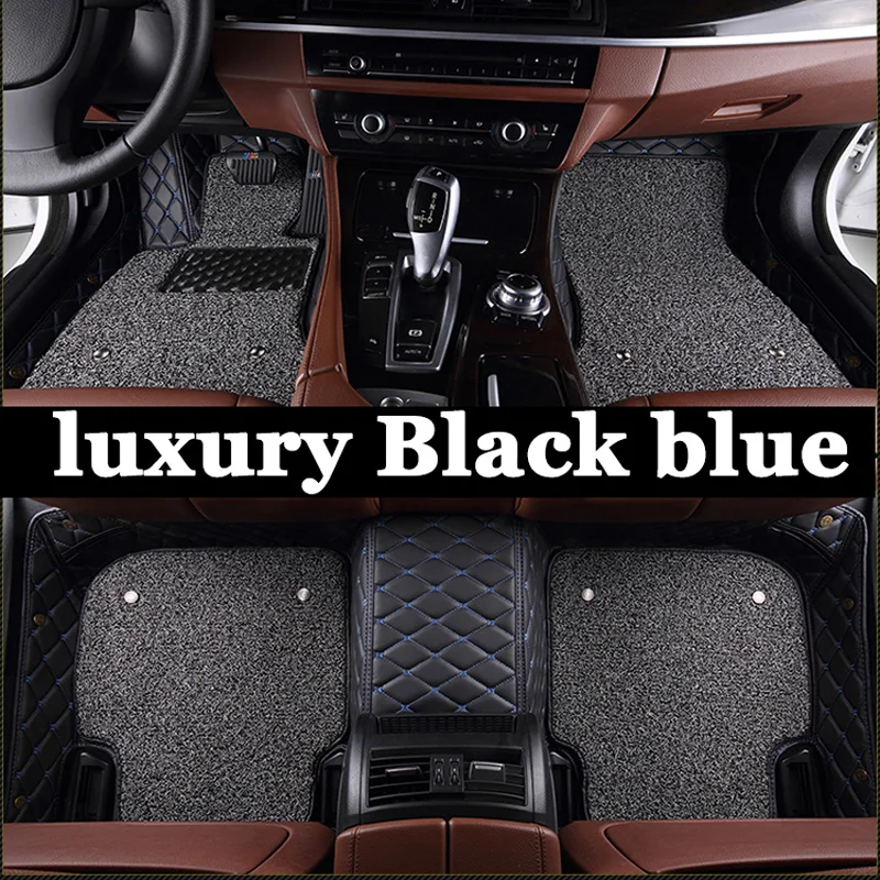 

Custom car floor mats Case for Chevrolet Cruze Malibu Sonic Trax Sail captiva leather Anti-slip carpet liner