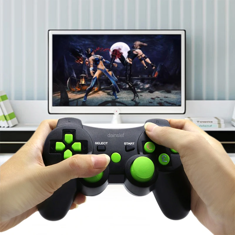 Беспроводной вибрации Bluetooth игровой контроллер Джойстик Геймпад для sony playstation 3 для PS3 консоли с зарядным кабелем