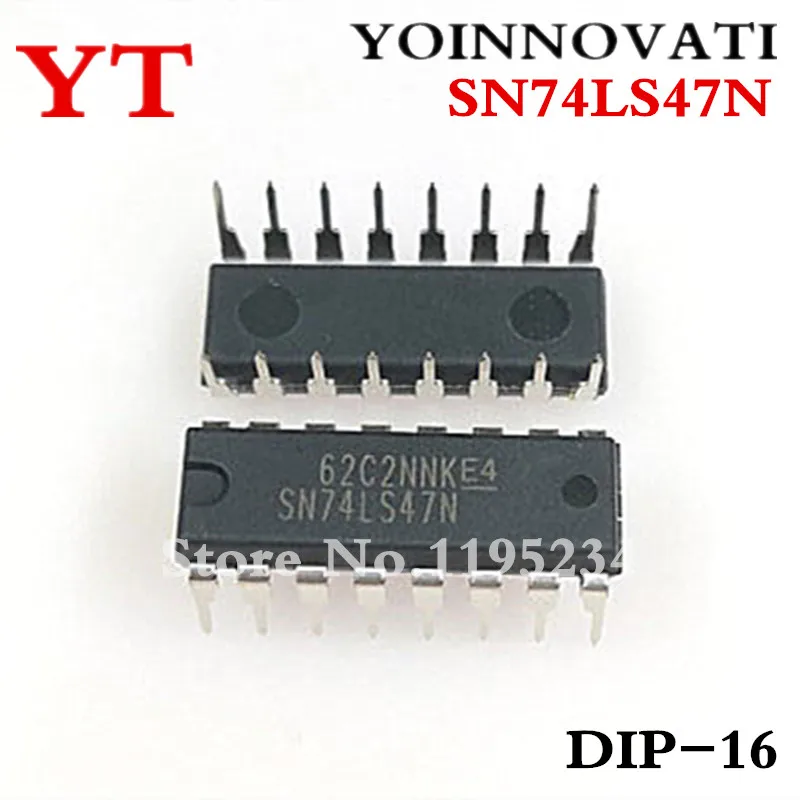 SN74LS47N SN74LS47 74LS47 DIP16 IC DECOD/DRVR 16 DIP 100% новое и оригинальное лучшее качество|decoder ic| |