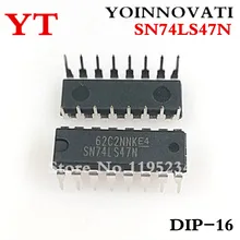 SN74LS47N SN74LS47 74LS47 DIP16 IC DECOD/DRVR 16 DIP 100% новое и оригинальное лучшее