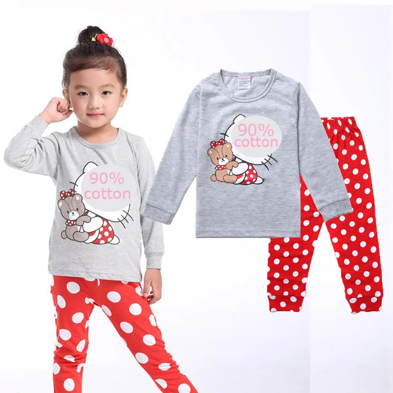 Одежда для маленьких девочек весенне осенний костюм с длинными рукавами и