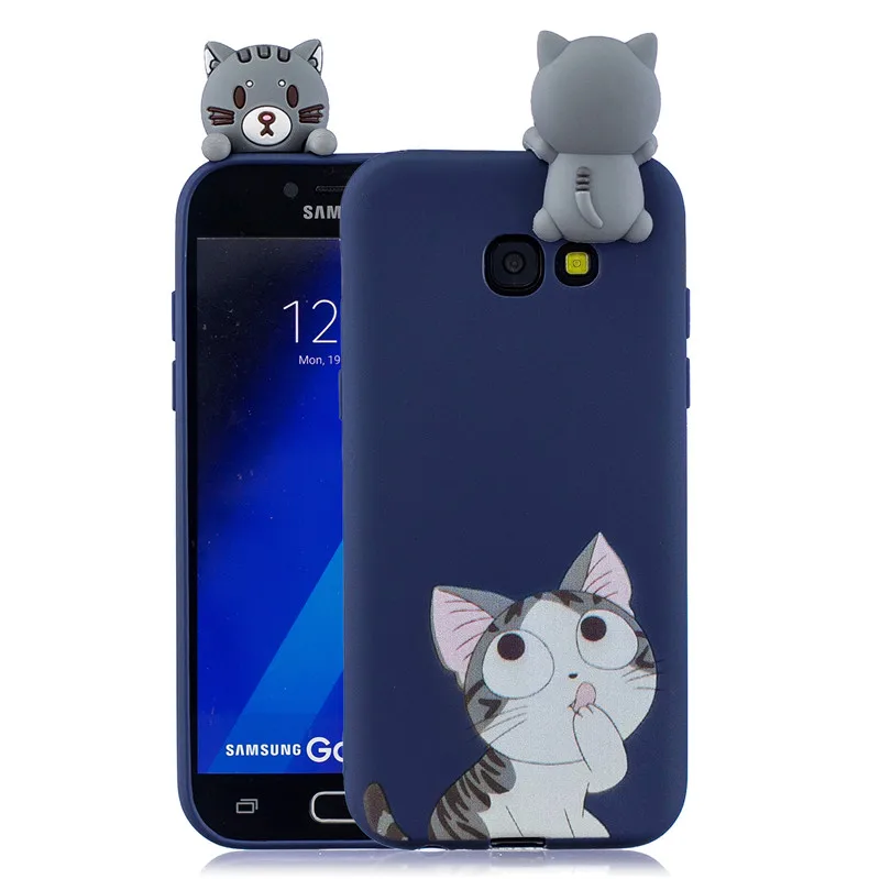 Мягкий Силиконовый ТПУ чехол 3D для Samsung A5 2017 с милым рисунком из мультфильма J3 J5 J7