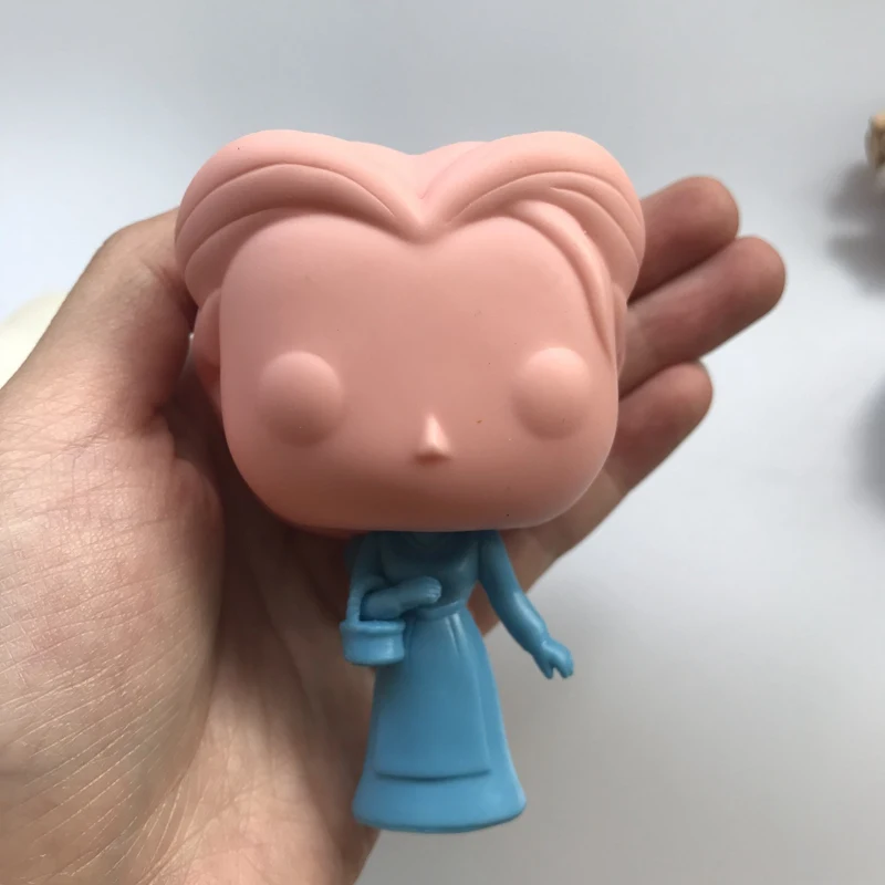 Белый Эксклюзивный Funko POP прото Крестьянка Белль, Золушка Виниловая фигурка Коллекционная модель свободная игрушка Дешевые без коробки подарки - Цвет: Белый