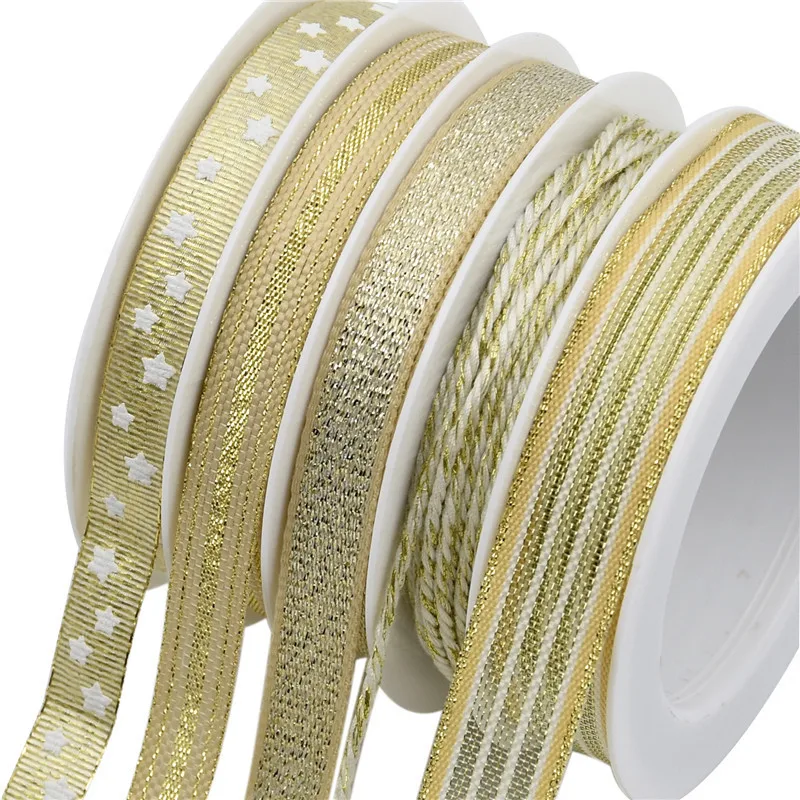 5*5 м/рулон печати Рождество органза лента Grosgrain лента для вышивка рукоделие декорации атласные ленты DIY лук аксессуары