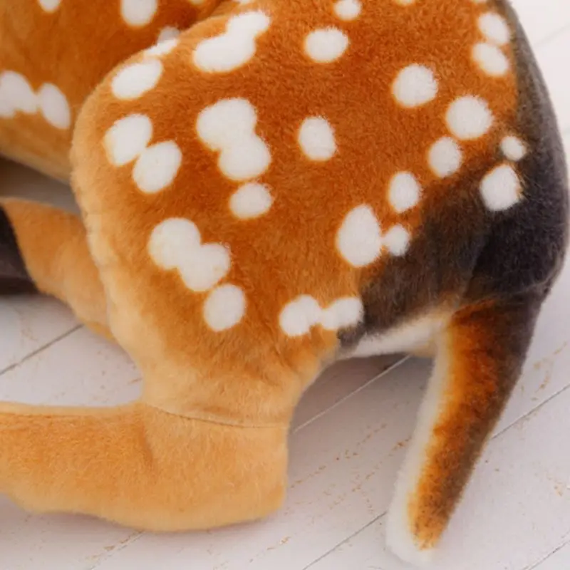 

Nooer Simulation Plush Sika Deer Stuffed Toy Soft Deer Plush Doll For Kids Baby Children Birthday Christmas Gift Free Shipping