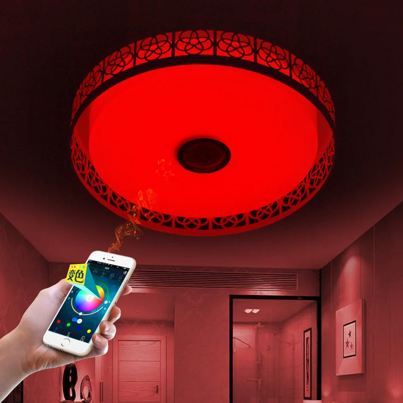 Bluetooth мобильный телефон музыка обещает диммерный светодиод для потолка огни 32