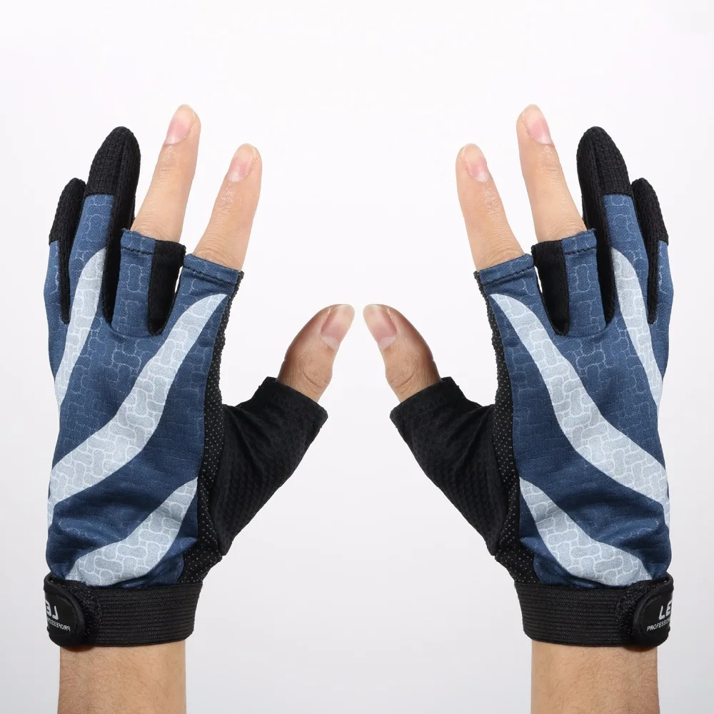 1 пара Нескользящие дышащие рыболовные перчатки уникальный дизайн 3 низкие