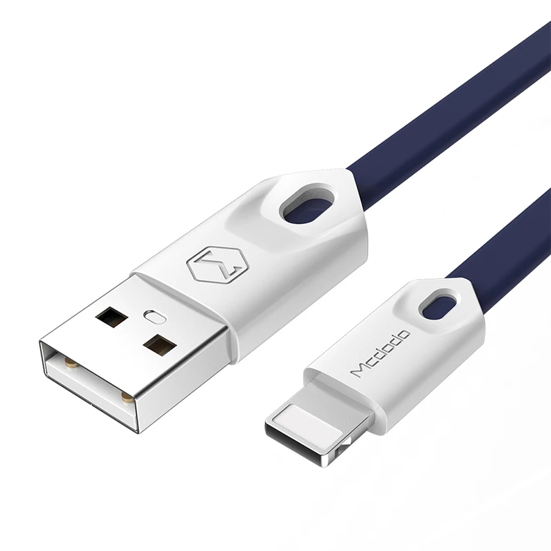 Mcdodo 10 пакет Lightning-USB кабель для iPhone 8 7 Plus 2.1A быстрое устройство для зарядки кабель для передачи данных для iPhone 6s 5s кабель для IPad - Цвет: Синий