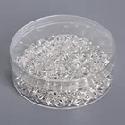 Металлические колечки для прыжков 400 шт.кор. 0,8*6 мм, РодиевыезолотистыеБронзовые раздельные кольца, соединители для самостоятельного изготовления ювелирных изделий, аксессуары