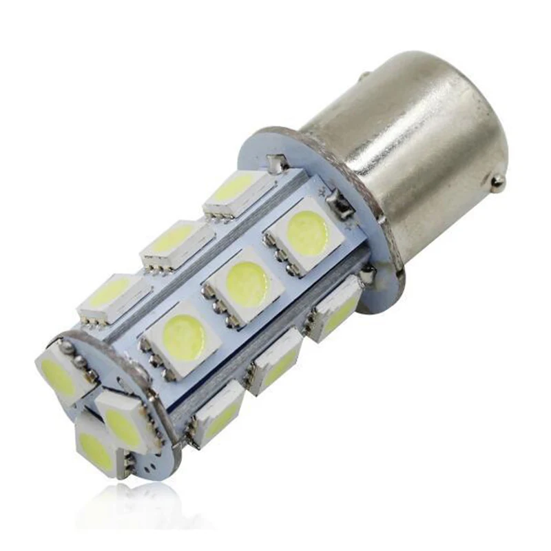 1x S25 1156 светодиодный автомобильный сигнал поворота светильник P21W ba15s 18 s 5050SMD Автомобильный фонарь лампа
