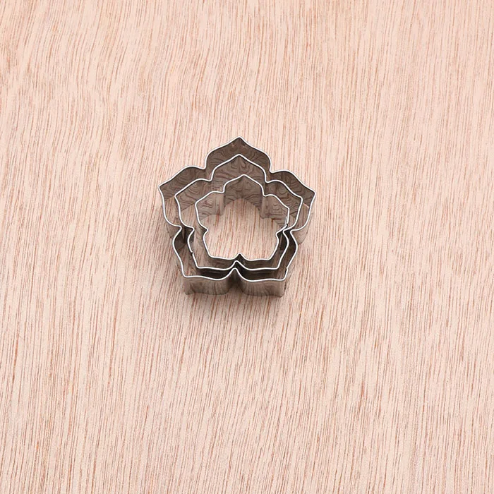 Абрикосовая 3 шт./лот Цветочная форма для печенья из нержавеющей стали утренняя