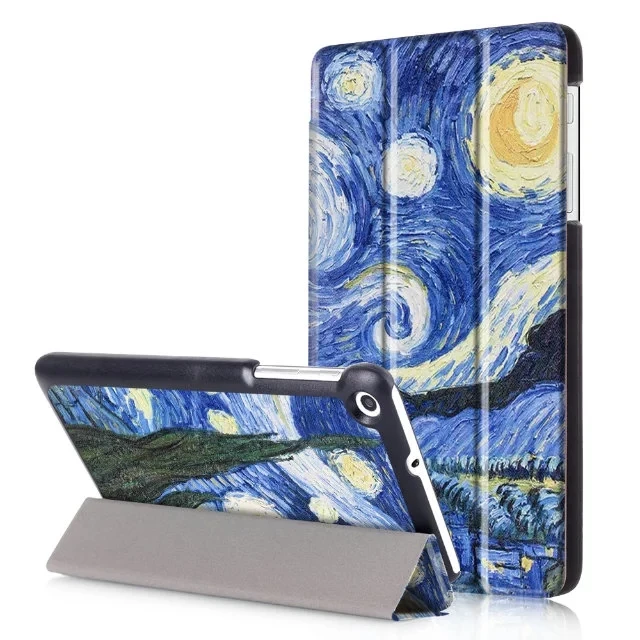 Окрашенный чехол из искусственной кожи для Huawei MediaPad T1 7 0 Тонкий Магнитный