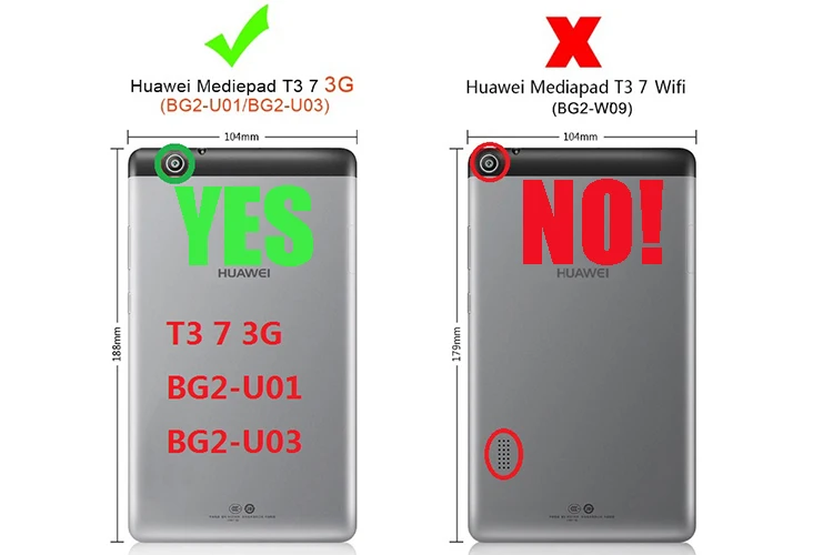 QIJUN Coque для huawei MediaPad T3 7(для 3g версии) BG2-U03 BG2-U01 7," чехол для планшета Fundas кожаный чехол s сумка Capa