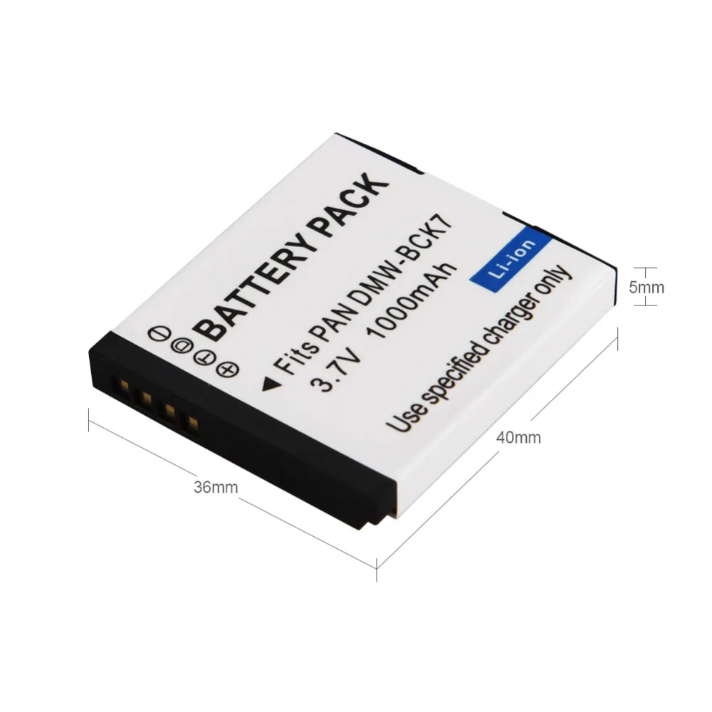 Аккумулятор BCK7E для Panasonic 1 шт. 1000 мА/ч аккумулятор с аккумулятором DMW BCK7 S3 FH2 FH5 FP5 FP7
